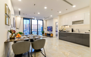 Cho thuê căn hộ 1 phòng ngủ Vinhomes Central Park đầy đủ nội thất