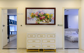 Cho thuê căn hộ 1 phòng ngủ Vinhomes Central Park đầy đủ nội thất