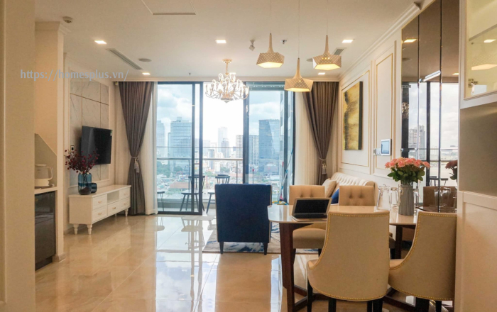 Cho thuê căn hộ 2 phòng ngủ Vinhomes Golden River tòa Aqua 2 nội thất mới sang trọng