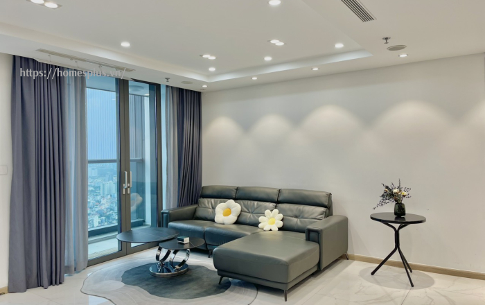 Cho thuê căn hộ 3 phòng ngủ tòa Landmark 81 tầng cao view đẹp