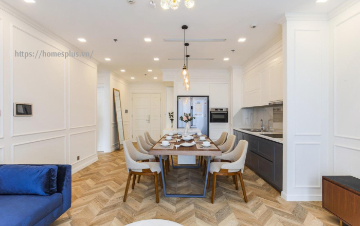 Cho thuê căn hộ 2 phòng ngủ Vinhomes Central Park  nội thất đẹp