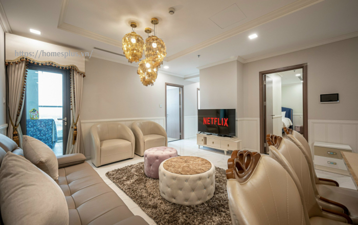 Cho thuê căn hộ 3 phòng ngủ Landmark 81 view trực diện sông