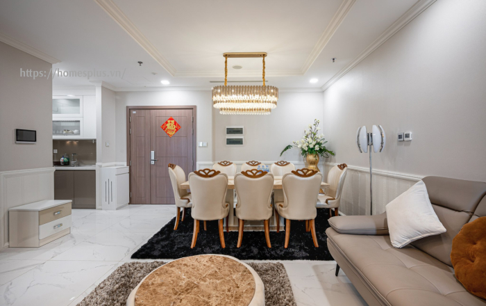 Cho thuê căn hộ 3 phòng ngủ Landmark 81 view trực diện sông