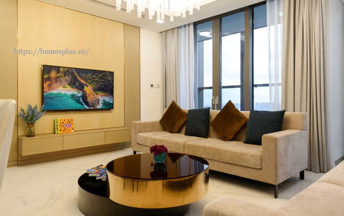 Cho thuê căn hộ 4 phòng ngủ Landmark 81 view sông, 186m2