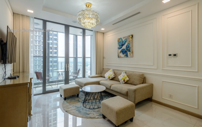 Cho thuê căn hộ dịch vụ Landmark 81 2 phòng ngủ  view thoáng
