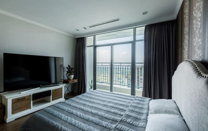 Cho thuê căn hộ Vinhomes Central Park 4PN toà Central 2 view sông, ban công đón gió