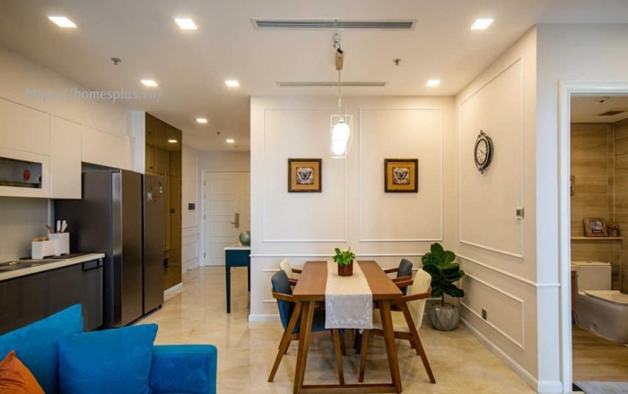 Cho thuê căn hộ 2 phòng ngủ toà Aqua 2 Vinhomes Golden River view sông nội thất mới