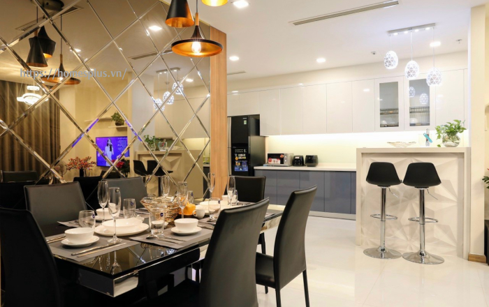 Cho thuê căn hộ 3 phòng ngủ diện tích 115m2 nội thất đẹp Vinhomes Central Park